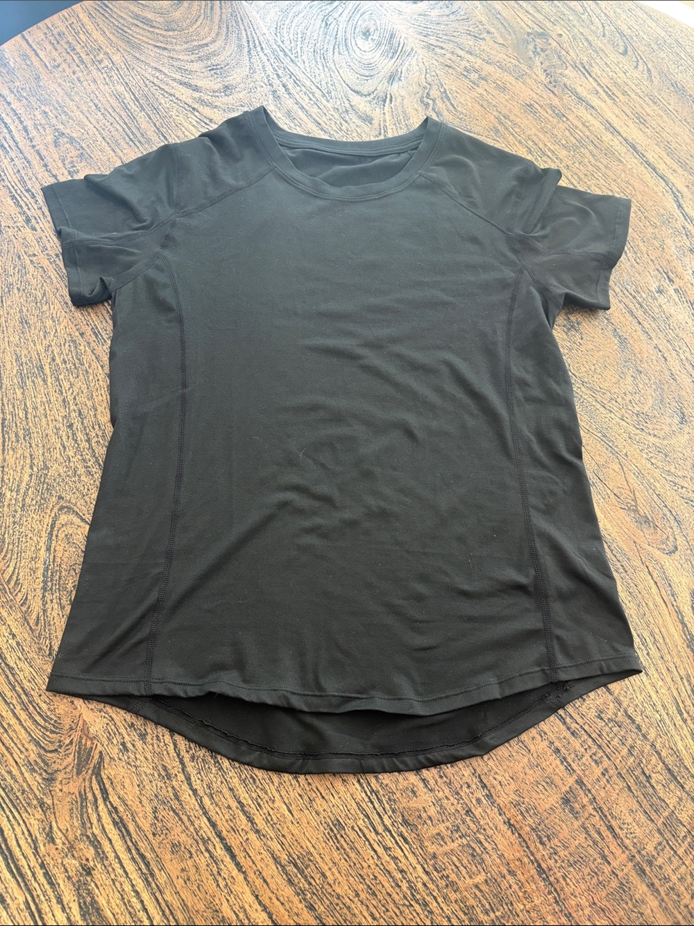 Women’s Black Short-Sleeve Crewneck Top zyia nwot